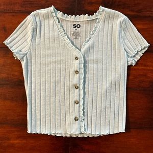 Stretchy Button-up Blouse